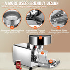 Electric Tomato Strainer 370W Tomato Milling Machine Stainless Steel