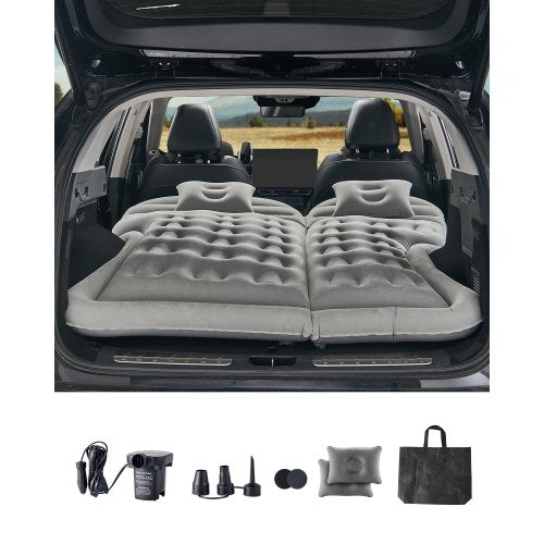 Car Air Mattress, Inflatable Car Camping Mattress, Flocking Thickened
