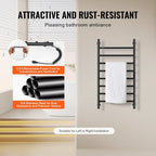 8 Bars Towel Warmer Rack, Wall Mounted Heated Towel Rack for Bathroom,