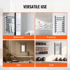 8 Bars Towel Warmer Rack, Wall Mounted Heated Towel Rack for Bathroom,