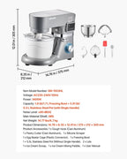 Ice Cream Maker, 1.7 L Capacity, 6-Speed Electric Stand Mixer, with