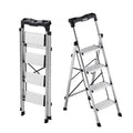 4 Step Ladder, Folding Step Stool with Wide Anti-Slip Pedal and
