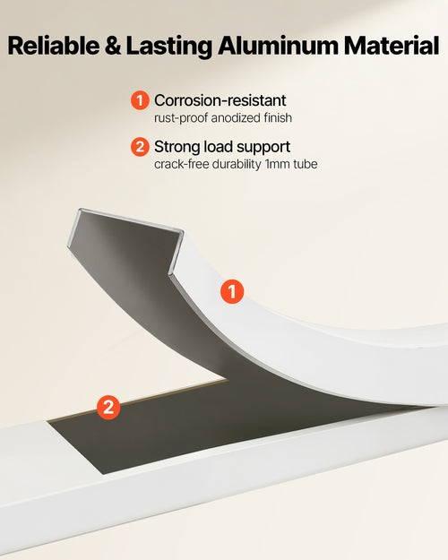 4 Step Ladder, Folding Step Stool with Wide Anti-Slip Pedal and