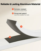 4 Step Ladder, Folding Step Stool with Wide Anti-Slip Pedal and