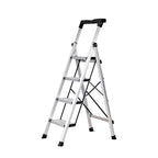 4 Step Ladder, Folding Step Stool with Wide Anti-Slip Pedal and