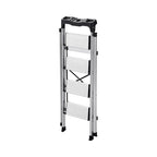 4 Step Ladder, Folding Step Stool with Wide Anti-Slip Pedal and
