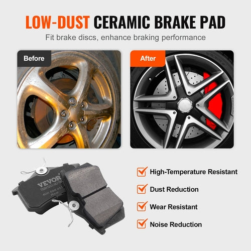 Rear Brake Kit Compatible with Audi A3 (8P), VW Golf 5 6, Seat LEON,