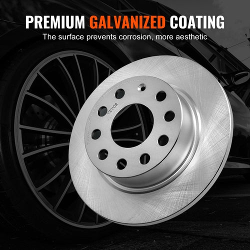 Rear Brake Kit Compatible with Audi A3 (8P), VW Golf 5 6, Seat LEON,