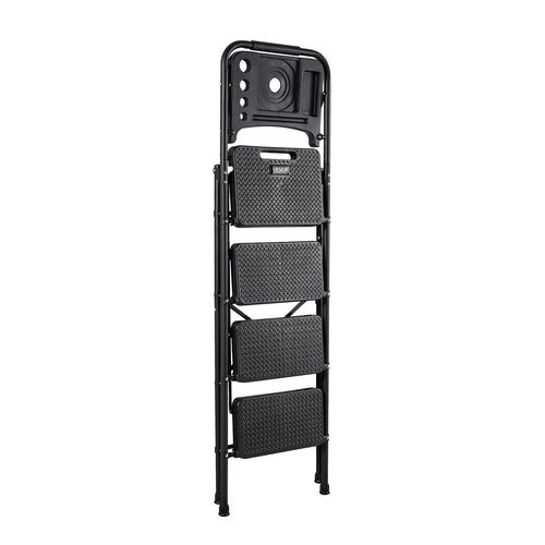 4 Step Ladder, Folding Step Stool with Wide Anti-Slip Pedal, Tool
