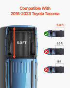 Tri-Fold Truck Bed Tonneau Cover, Compatible with 2016-2023 Toyota