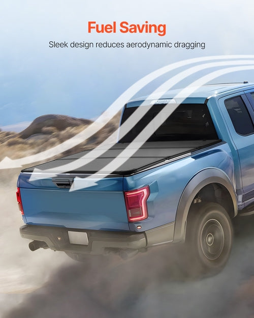 Tri-Fold Truck Bed Tonneau Cover, Compatible with 2016-2023 Toyota