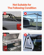 Tri-Fold Truck Bed Tonneau Cover, Compatible with 2016-2023 Toyota