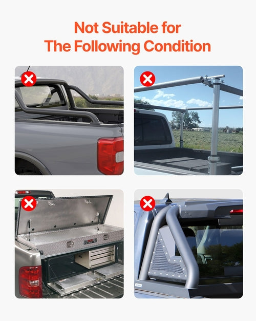 Tri-Fold Truck Bed Tonneau Cover, Compatible with 2016-2023 Toyota