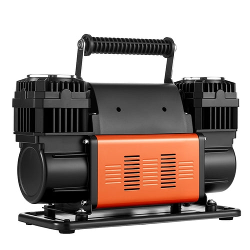 Dual-Cylinder Heavy Duty Air Compressor, 300 L/min Portable Tire